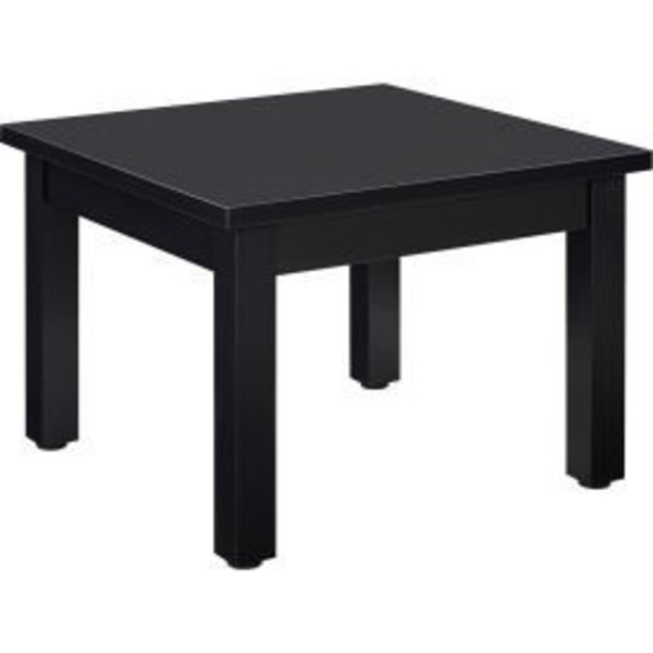 Global Equipment Interion® Wood End Table - 24" x 24" - Black 695752BK